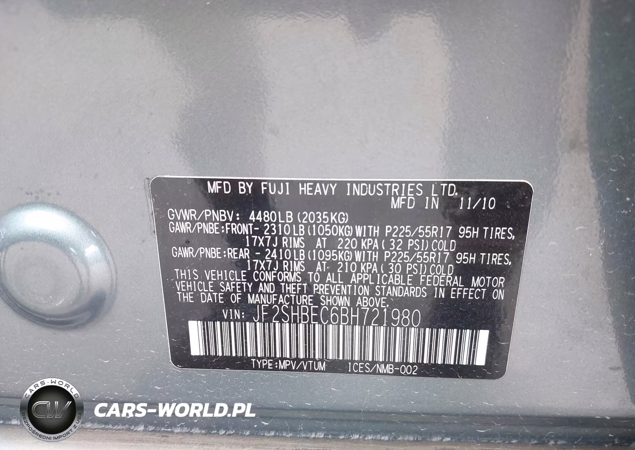 2011 Subaru Forester 2.5X Limited VIN:JF2SHBEC6BH721980 - 9