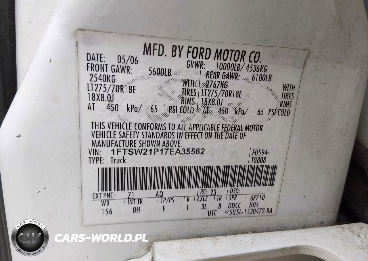2007 Ford F-250 Lariat-Xl-Xlt VIN:1FTSW21P17EA35562 - 9