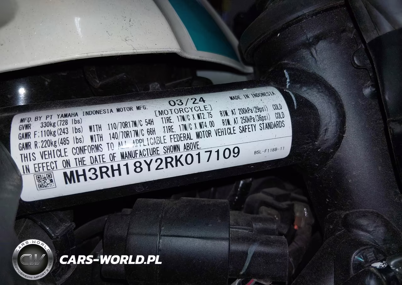 2024 Yamaha Yzfr3 A VIN:MH3RH18Y2RK017109 - 10