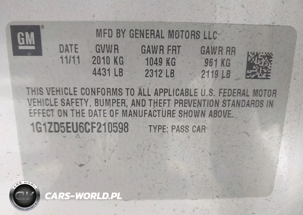 2012 Chevrolet Malibu 2Lt VIN:1G1ZD5EU6CF210598 - 9