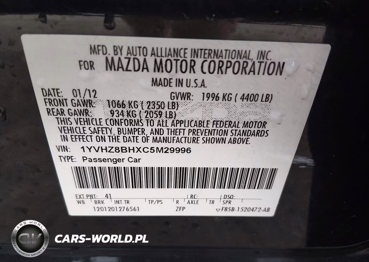 2012 Mazda Mazda6 I Sport VIN:1YVHZ8BHXC5M29996 - 9