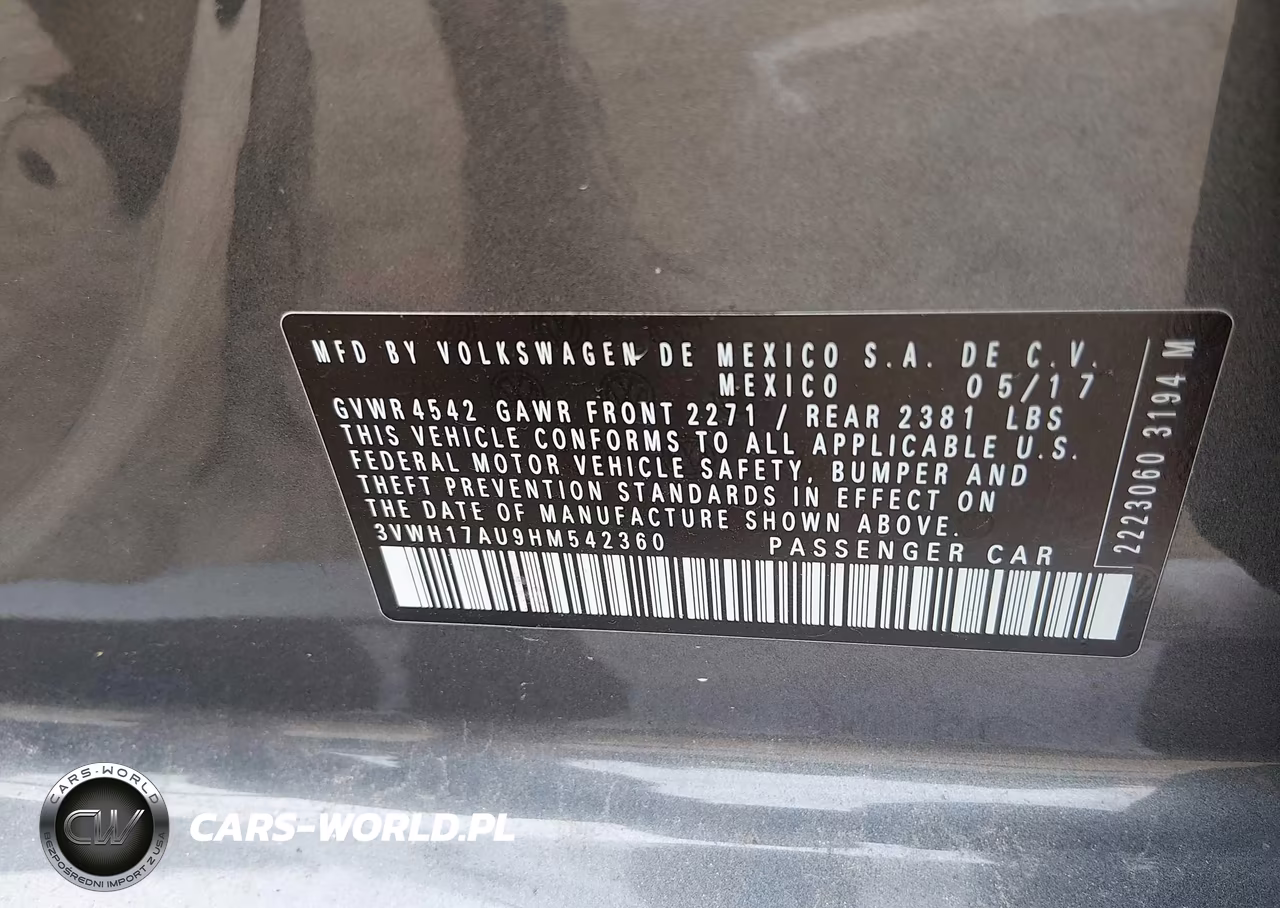 2017 Volkswagen Golf Alltrack Tsi S-Tsi Se-Tsi Sel VIN:3VWH17AU9HM542360 - 9