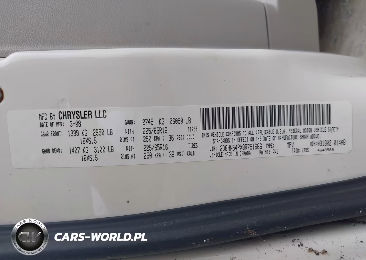 2008 Dodge Grand Caravan Sxt VIN:2D8HN54PX8R751666 - 9