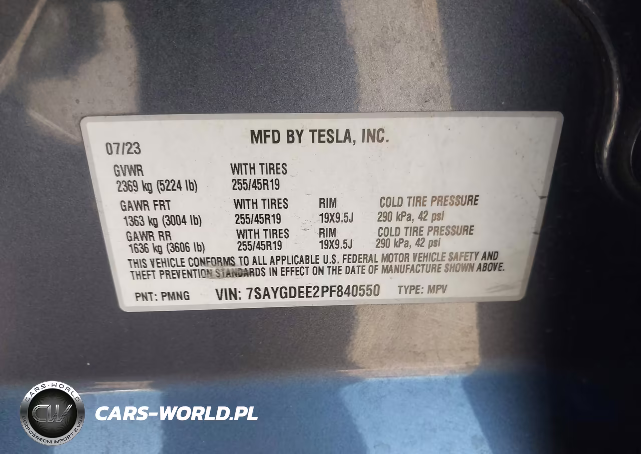 2023 Tesla Model Y Awd-Long Range Dual Motor All-Wheel Drive VIN:7SAYGDEE2PF840550 - 9