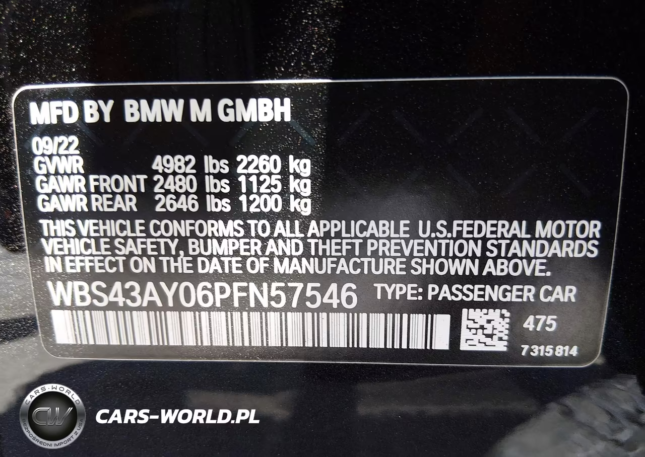 2023 BMW M3 Competition xDrive VIN:WBS43AY06PFN57546 - 9