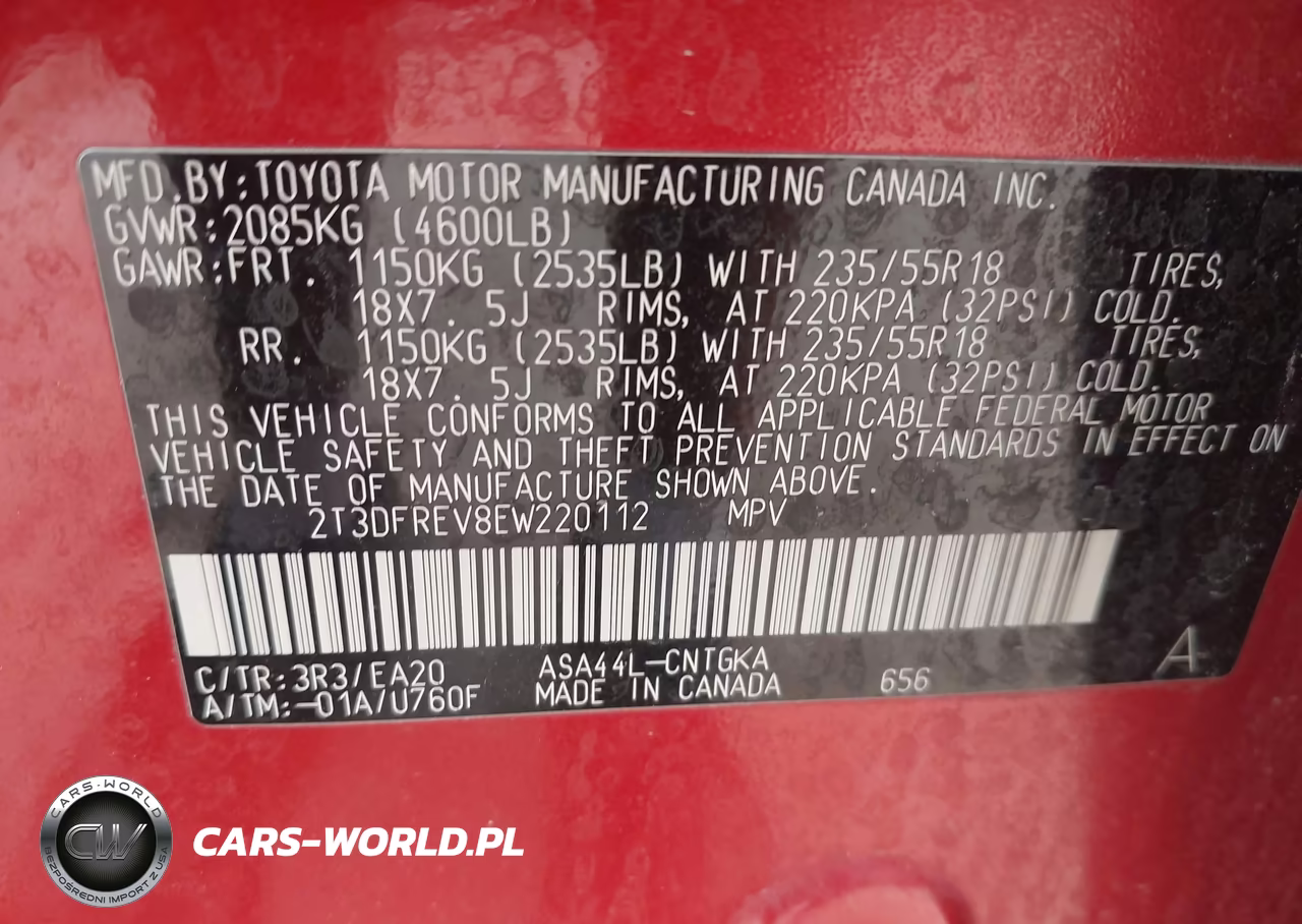 2014 Toyota Rav4 Limited VIN:2T3DFREV8EW220112 - 9