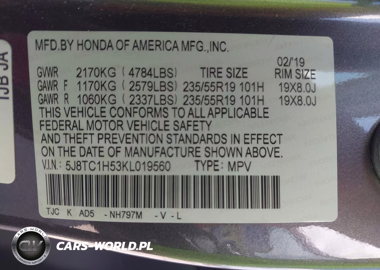 2019 Acura Rdx Technology Package VIN:5J8TC1H53KL019560 - 9