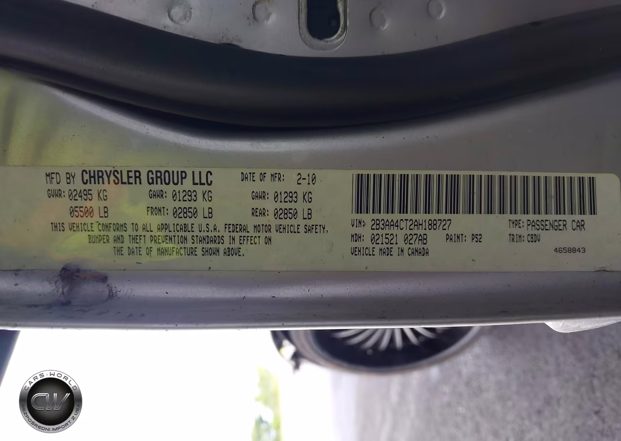 2010 Dodge Charger VIN:2B3AA4CT2AH188727 - 9