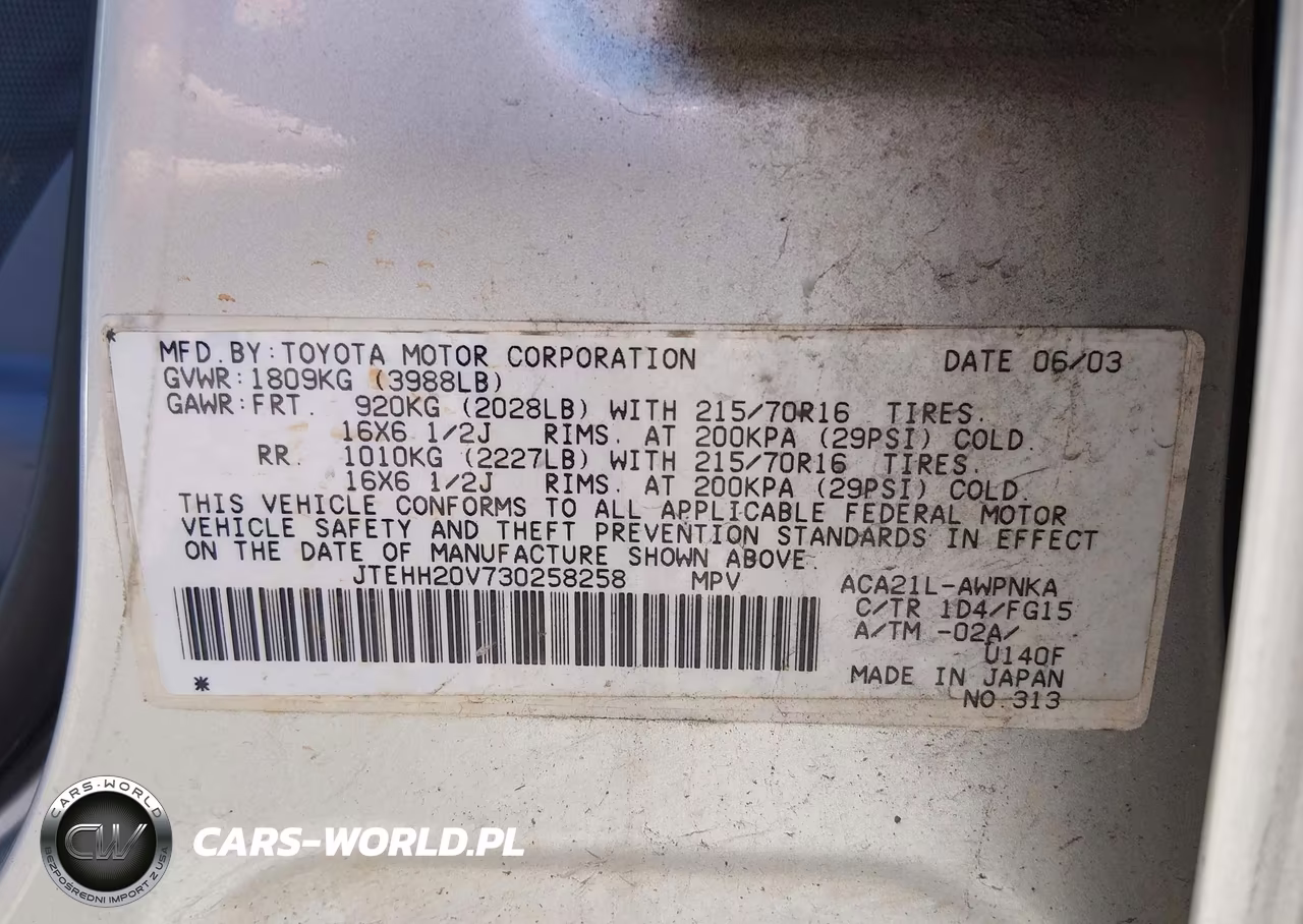 2003 Toyota Rav4 VIN:JTEHH20V730258258 - 9