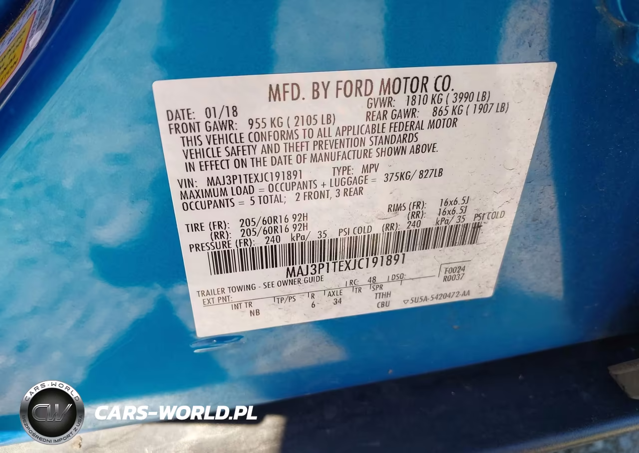 2018 Ford Ecosport Se VIN:MAJ3P1TEXJC191891 - 9