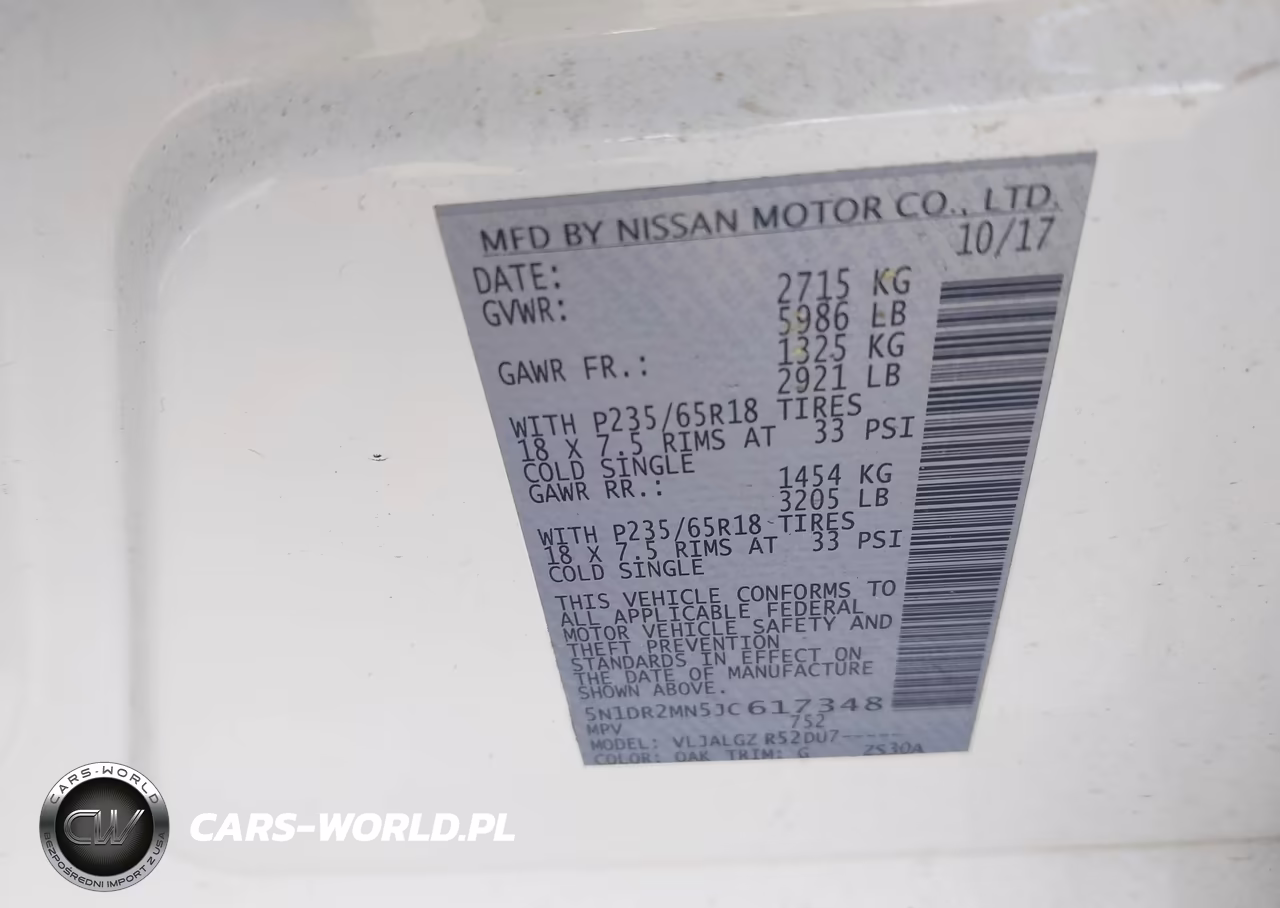 2018 Nissan Pathfinder Sl VIN:5N1DR2MN5JC617348 - 9