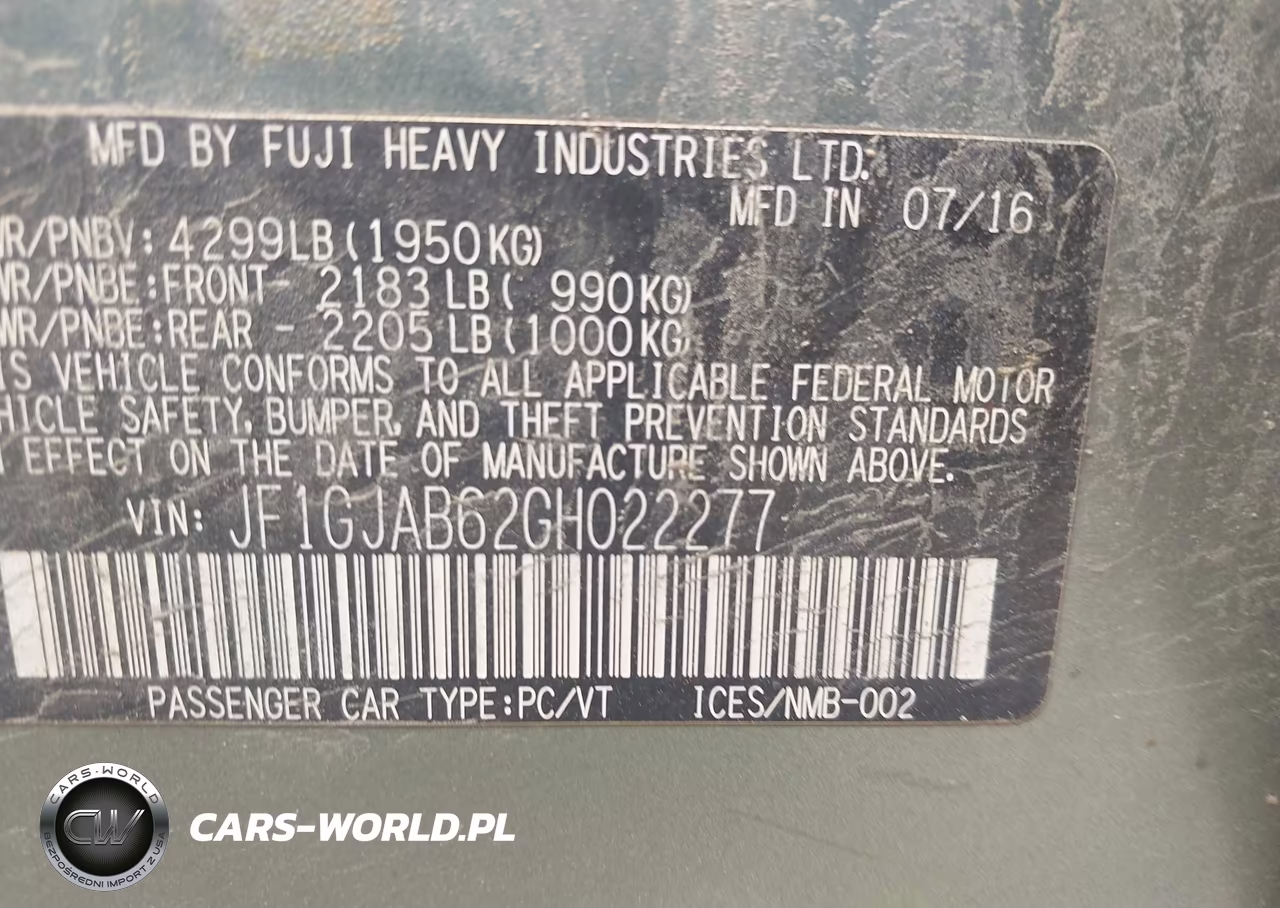 2016 Subaru Impreza 2.0I Premium VIN:JF1GJAB62GH022277 - 9