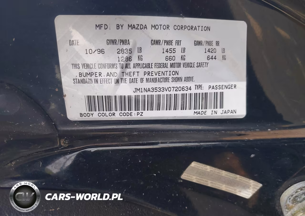 1997 Mazda Mx-5 Miata Leather Pkg-M Edition-Popular Equipment Pkg-R Pkg.-Sto-Sto-Edition-Touring Pkg VIN:JM1NA3533V0720634 - 9