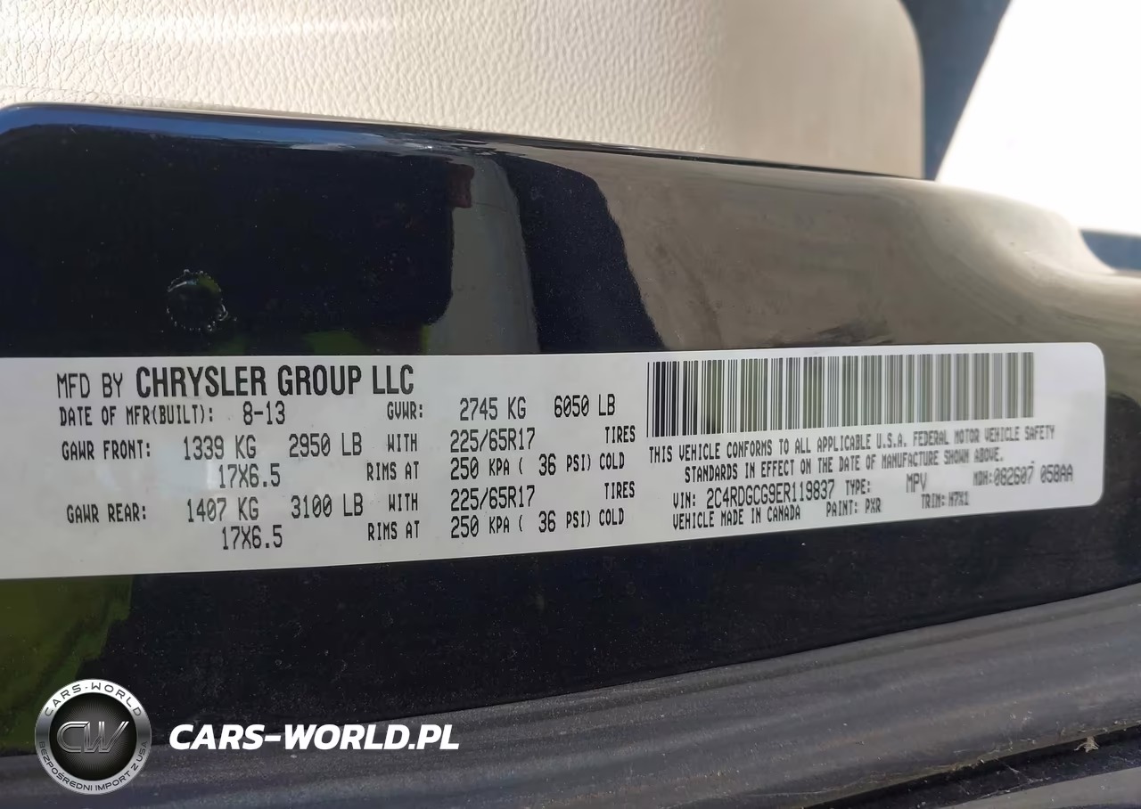 2014 Dodge Grand Caravan Sxt VIN:2C4RDGCG9ER119837 - 9