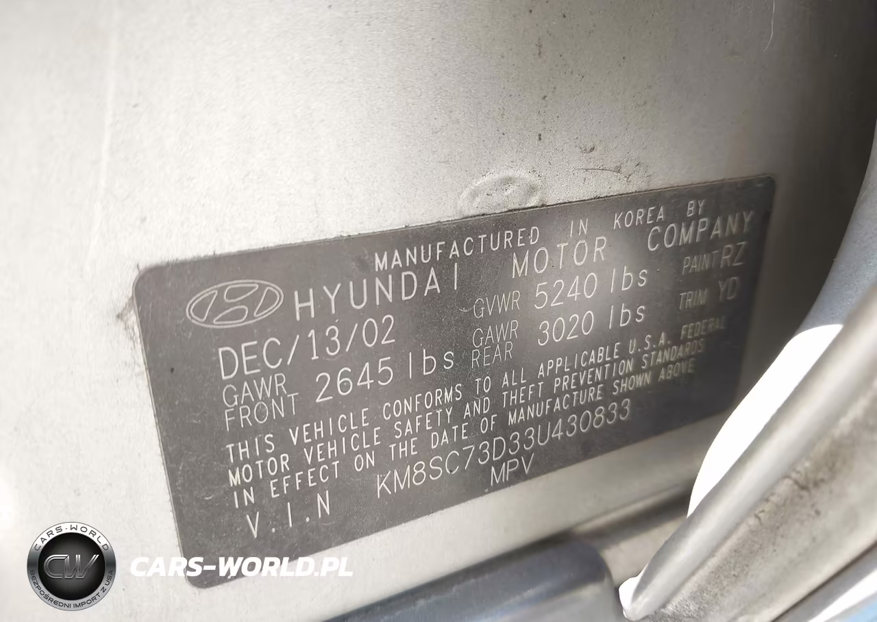 2003 Hyundai Santa Fe Gls-Lx VIN:KM8SC73D33U430833 - 9