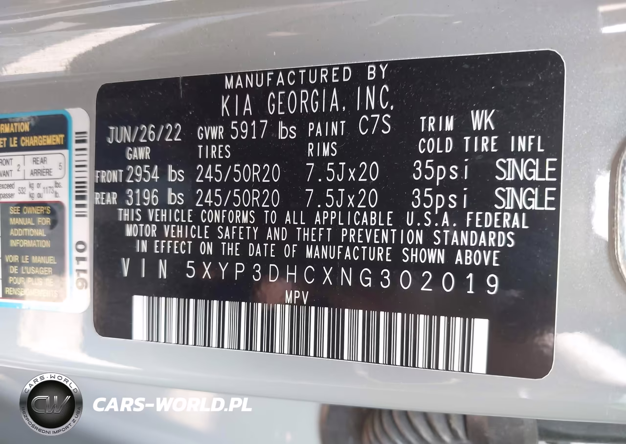 2022 Kia Telluride Ex VIN:5XYP3DHCXNG302019 - 9