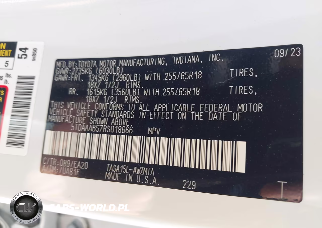 2024 Toyota Grand Highlander Xle VIN:5TDAAAB57RS018666 - 9