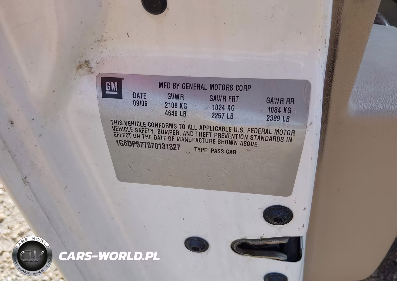 2007 Cadillac Cts Base W-1Sb VIN:1G6DP577070131827 - 9