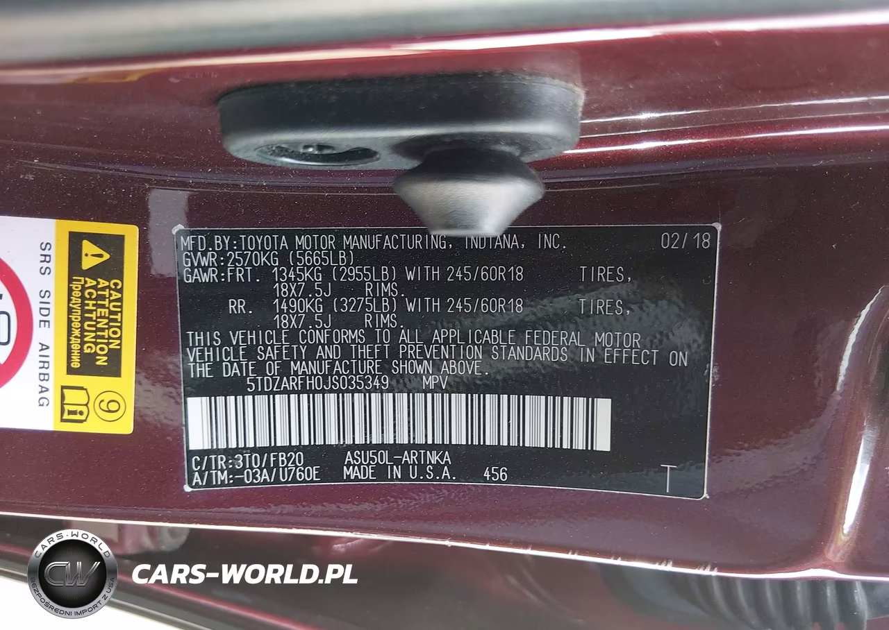 2018 Toyota Highlander Le VIN:5TDZARFH0JS035349 - 9