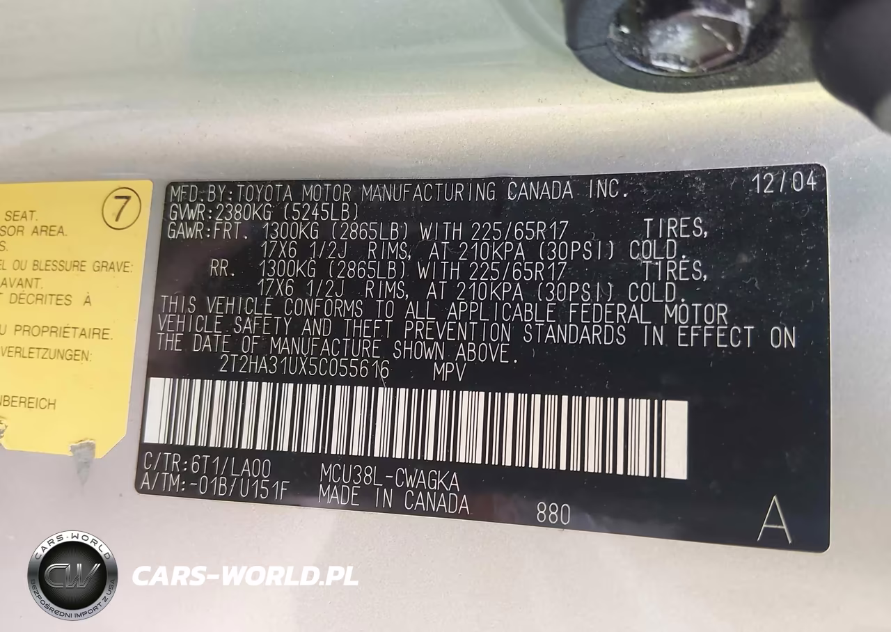 2005 Lexus Rx 330 VIN:2T2HA31UX5C055616 - 9
