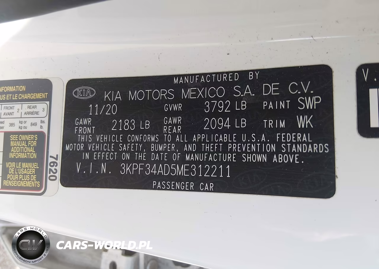 2021 Kia Forte Gt-Line VIN:3KPF34AD5ME312211 - 9