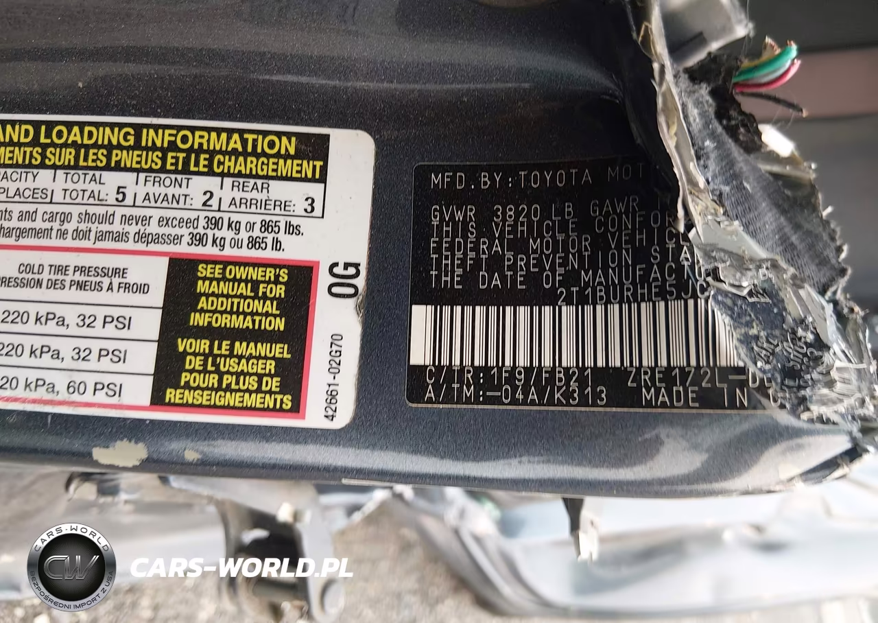 2018 Toyota Corolla Le VIN:2T1BURHE5JC080663 - 9