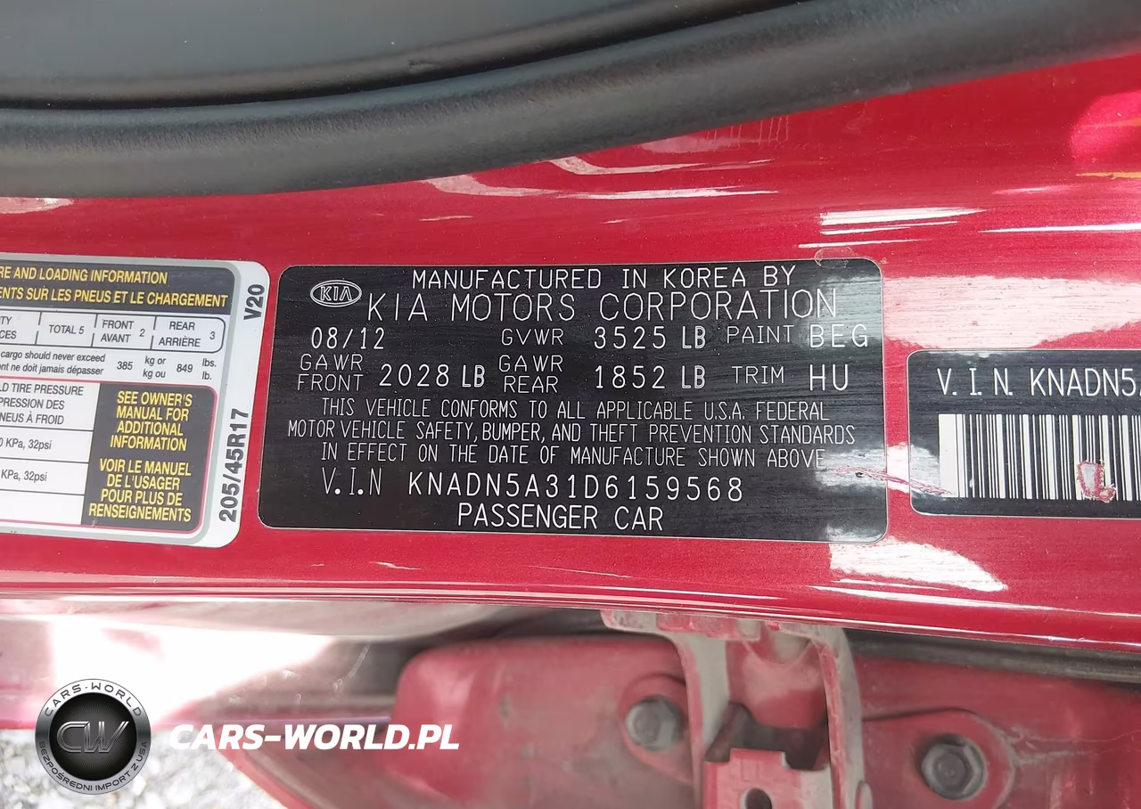 2013 Kia Rio Sx VIN:KNADN5A31D6159568 - 9