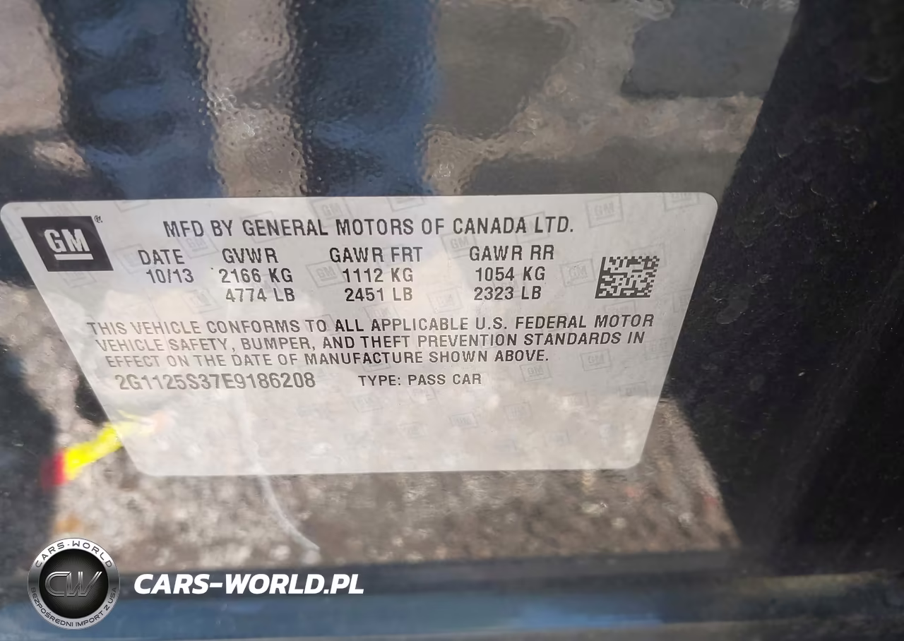 2014 Chevrolet Impala 2Lt VIN:2G1125S37E9186208 - 9