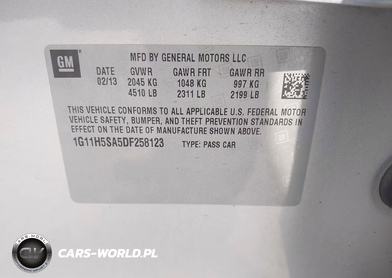 2013 Chevrolet Malibu 1Lz VIN:1G11H5SA5DF258123 - 9