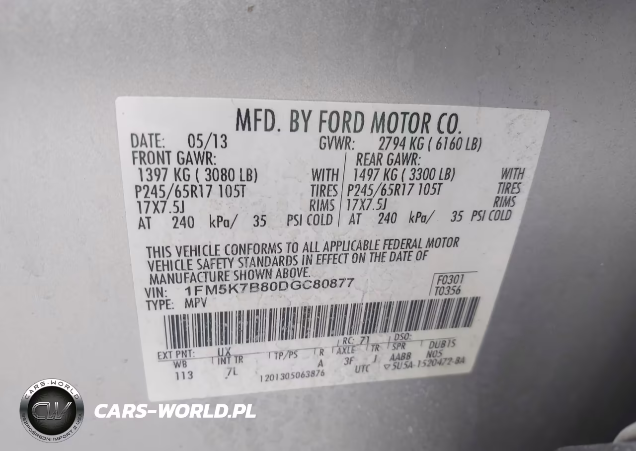 2013 Ford Explorer VIN:1FM5K7B80DGC80877 - 9