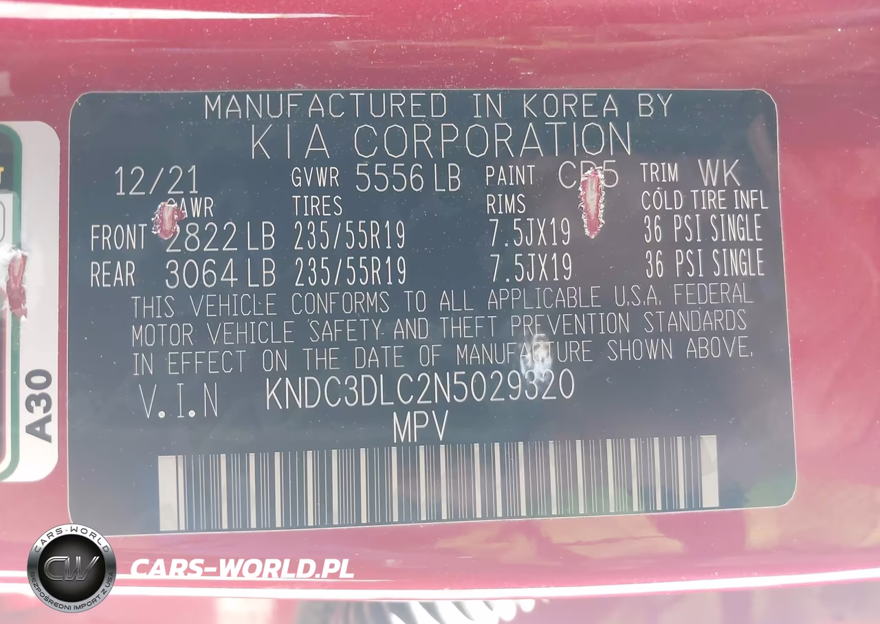 2022 Kia Ev6 Wind VIN:KNDC3DLC2N5029320 - 9