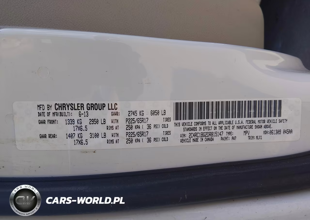 2013 Chrysler Town & Country Touring VIN:2C4RC1BG2DR815147 - 9