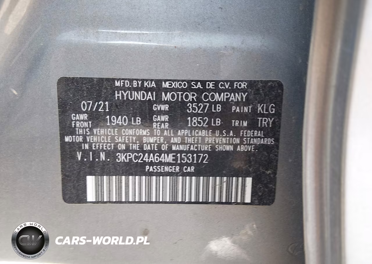 2021 Hyundai Accent Se VIN:3KPC24A64ME153172 - 9