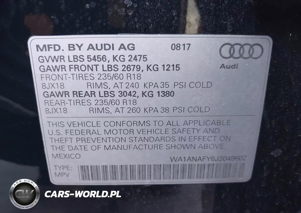 2018 Audi Q5 2.0T Premium-2.0T Tech Premium VIN:WA1ANAFY6J2049602 - 9