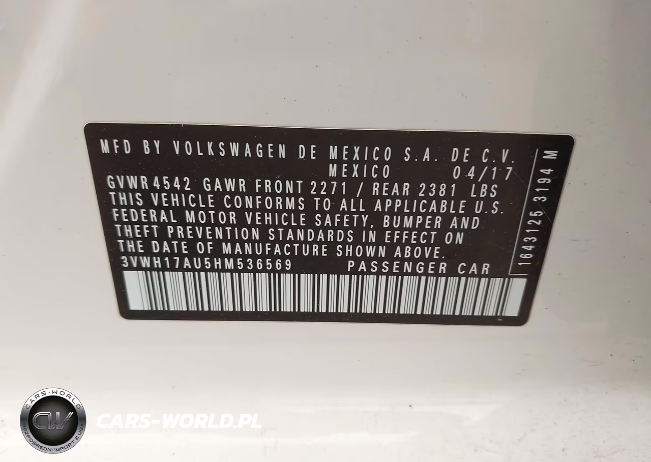 2017 Volkswagen Golf Alltrack VIN:3VWH17AU5HM536569 - 9