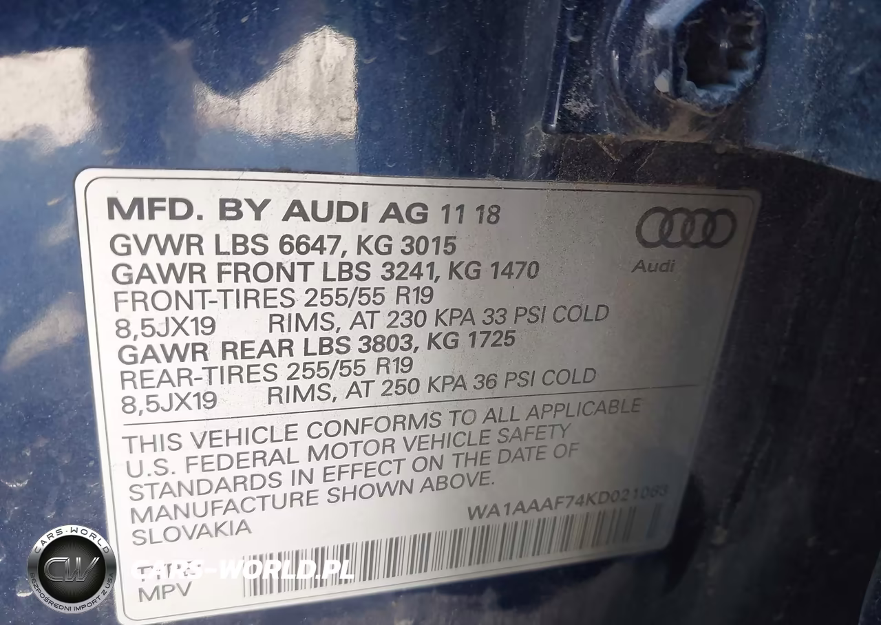 2019 Audi Q7 55 Premium-55 Se Premium VIN:WA1AAAF74KD021063 - 9