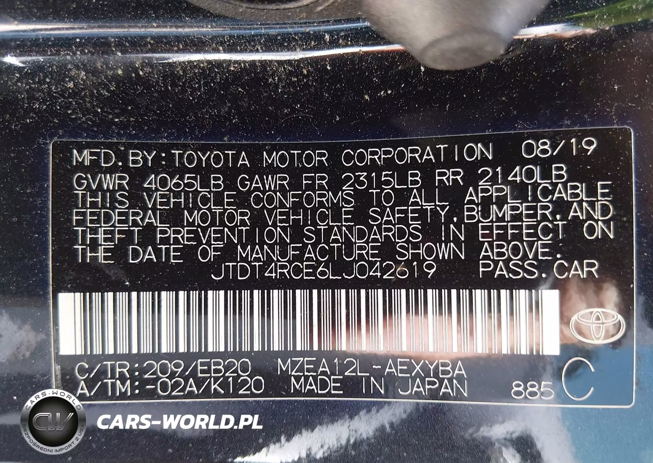 2020 Toyota Corolla Xse VIN:JTDT4RCE6LJ042619 - 9