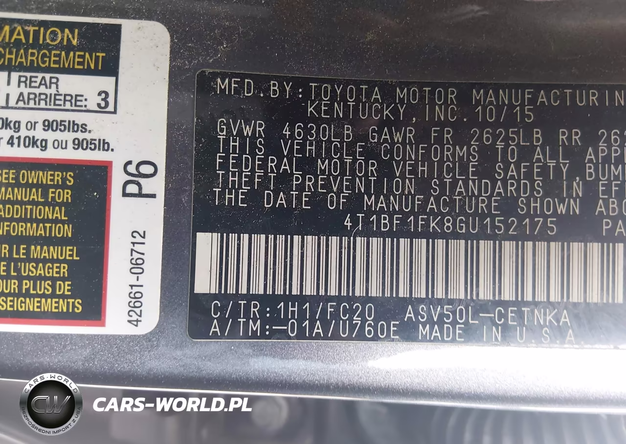 2016 Toyota Camry Le VIN:4T1BF1FK8GU152175 - 9