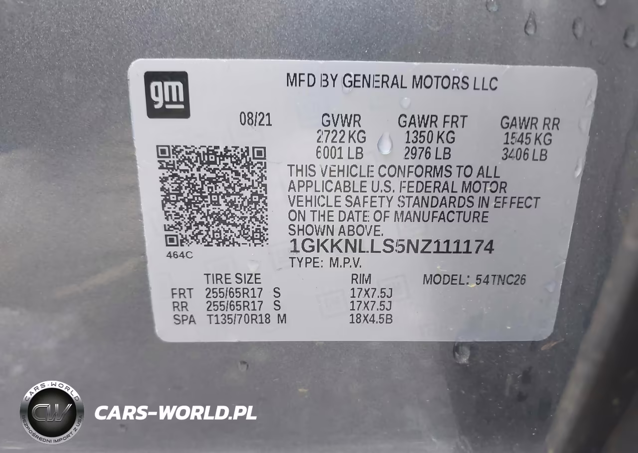 2022 GMC Acadia Awd At4 VIN:1GKKNLLS5NZ111174 - 9
