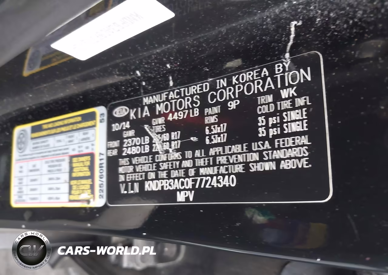 2015 Kia Sportage Lx VIN:KNDPB3AC0F7724340 - 9