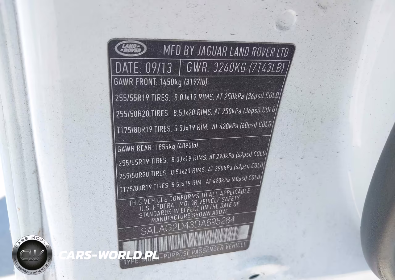 2013 Land Rover Lr4 VIN:SALAG2D43DA695284 - 9