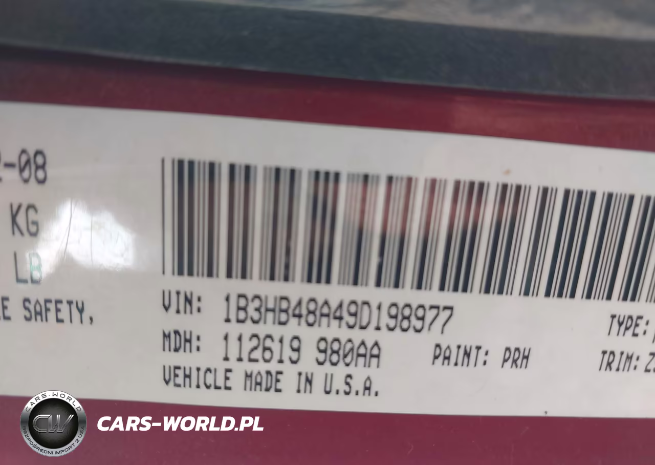 2009 Dodge Caliber Sxt VIN:1B3HB48A49D198977 - 9