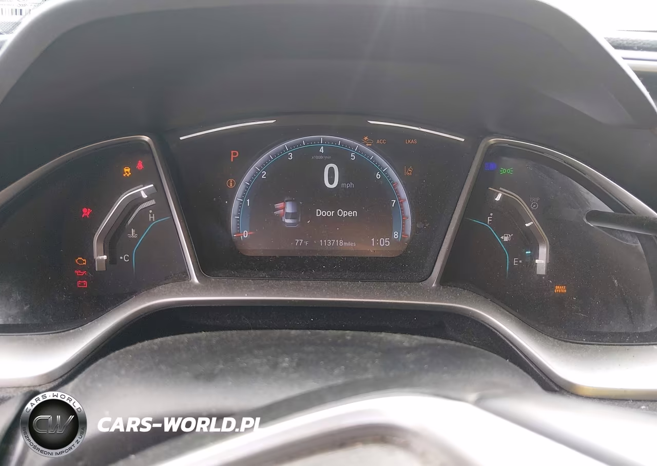 2019 Honda Civic Ex VIN:19XFC1F31KE009549 - 7