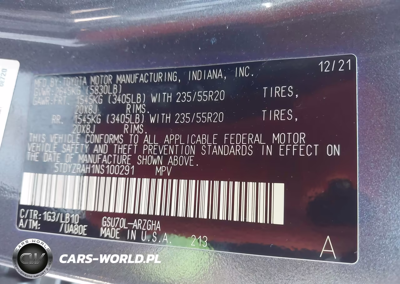 2022 Toyota Highlander Limited VIN:5TDYZRAH1NS100291 - 9
