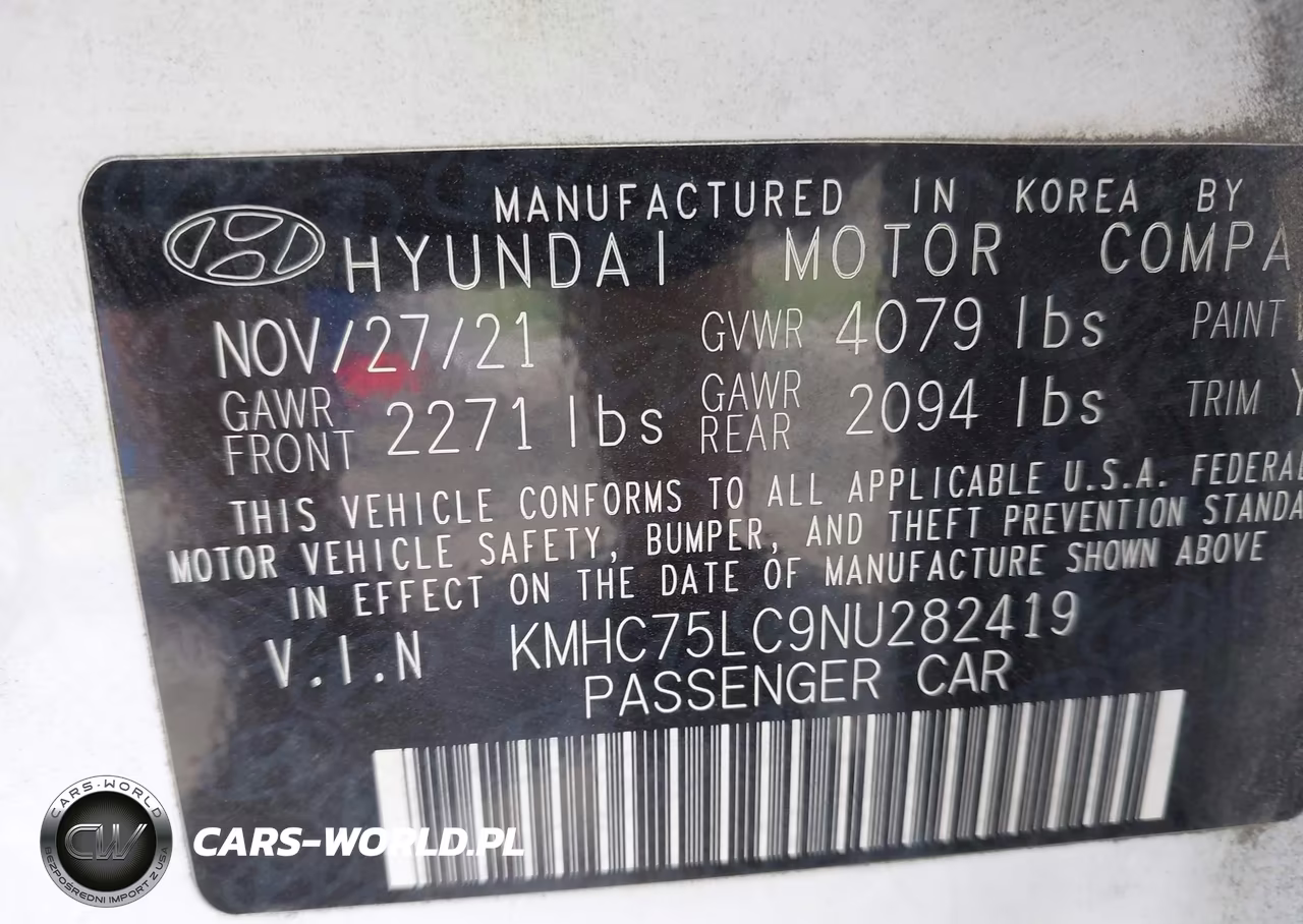 2022 Hyundai Ioniq Hybrid Se VIN:KMHC75LC9NU282419 - 9