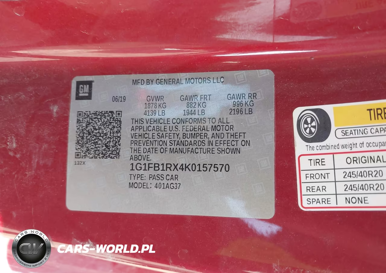 2019 Chevrolet Camaro 1Lt VIN:1G1FB1RX4K0157570 - 9