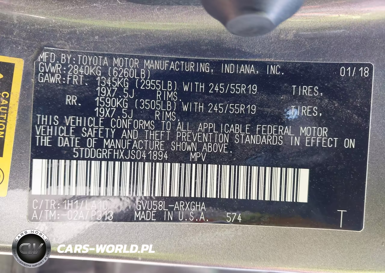 2018 Toyota Highlander Hybrid Limited Platinum VIN:5TDDGRFHXJS041894 - 9
