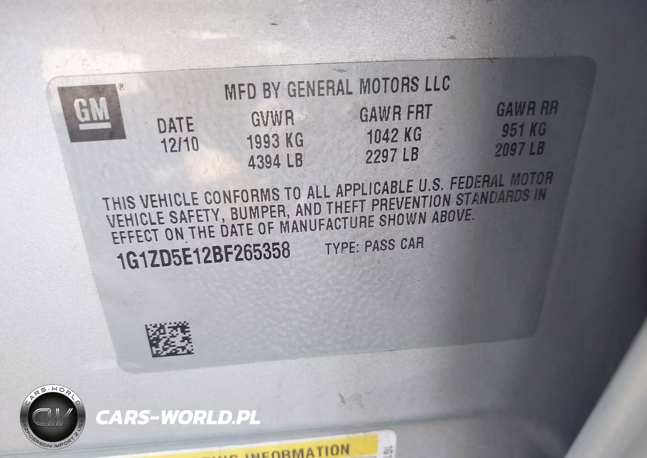 2011 Chevrolet Malibu 2Lt VIN:1G1ZD5E12BF265358 - 9