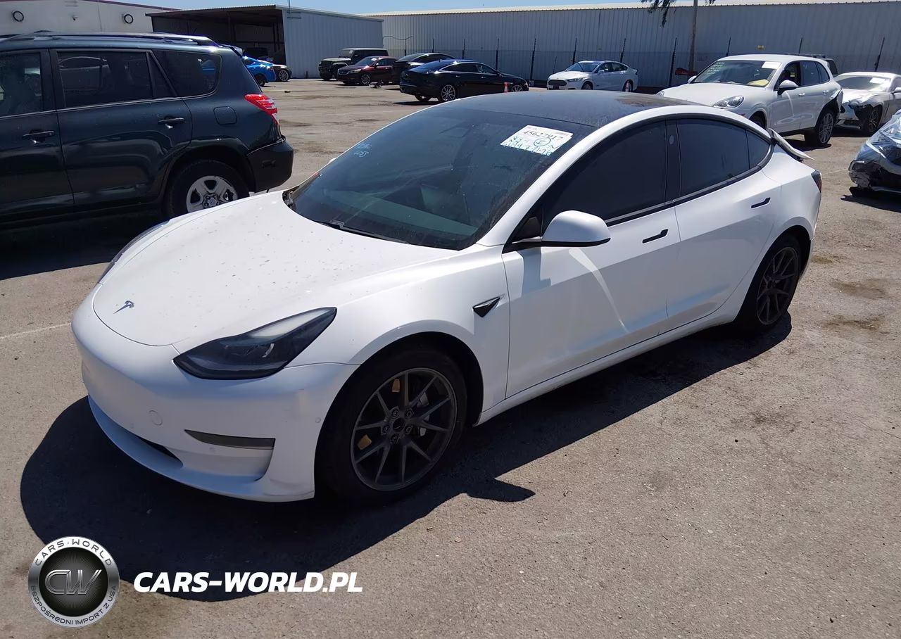 2021 Tesla Model 3 Standard Range Plus Rear-Wheel Drive VIN:5YJ3E1EA2MF018593 - 2