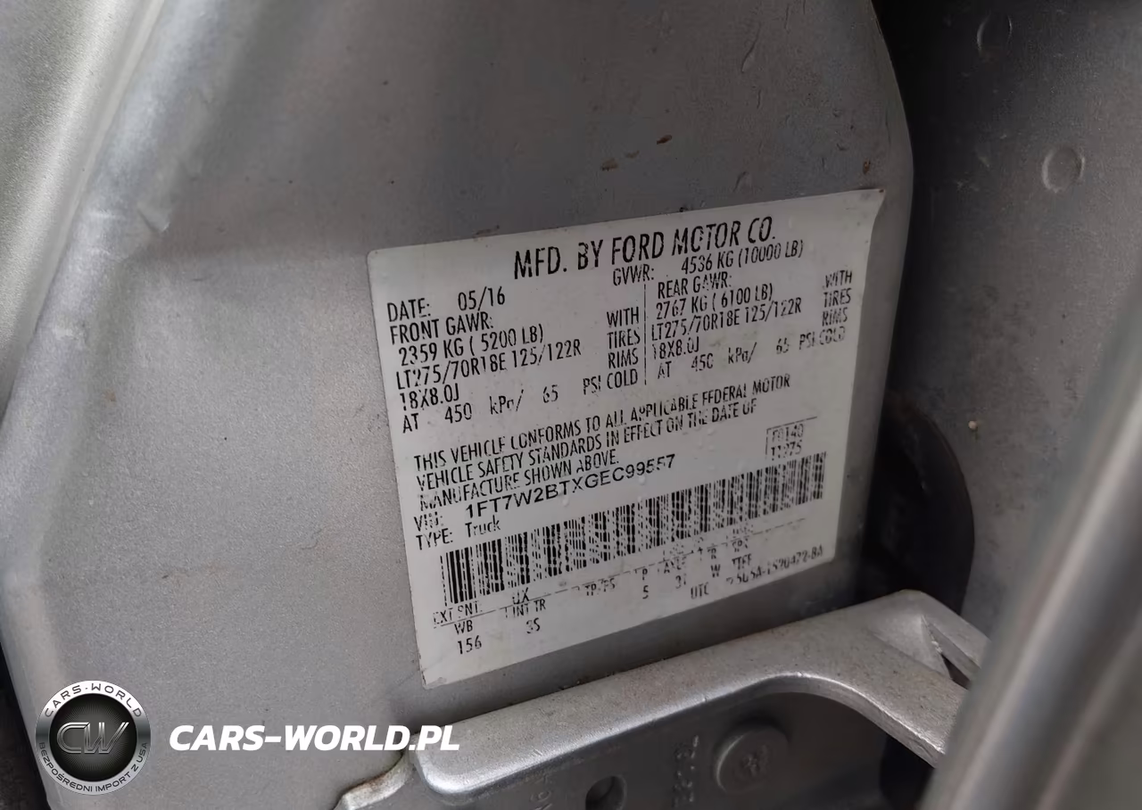 2016 Ford F-250 Xlt VIN:1FT7W2BTXGEC99557 - 9